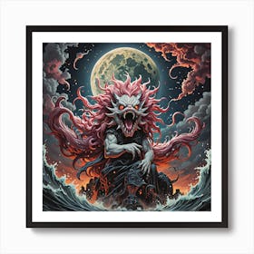 Demon Of The Sea Art Print