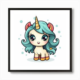 Cute Unicorn 693 Art Print