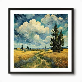 Landscape Vincent Van Gogh Art Print 2 Art Print