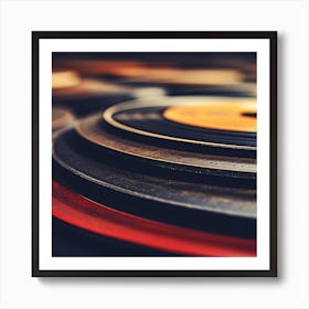 Vinyl Records 10 Art Print