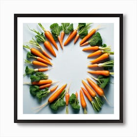 Carrots In A Circle 11 Art Print