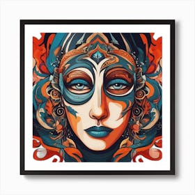 Face Of A Woman Art Print