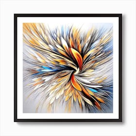 Feather Swirl Art Print