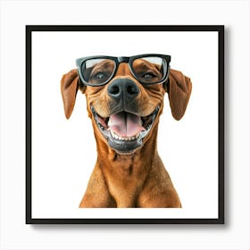 Dachshund Wearing Glasses 2 Poster