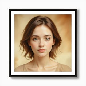 Portrait Of A Young Woman 10 Art Print