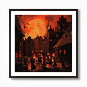 A Night for the Witches Art Print