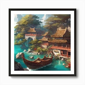 25882 A Natural View Of A Chinese House In The Middle Of Xl 1024 V1 0 Art Print