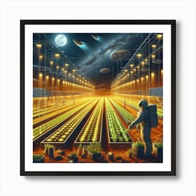 Space Farm Art Print