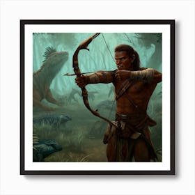 Archer In The Jungle Art Print