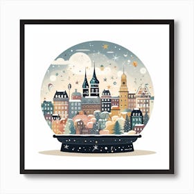 Prague Czech Republic 1 Snowglobe Art Print