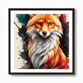 Fox Painting Art Print