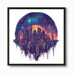 Cityscape.Generated AI. Wall Art Print 5 Poster