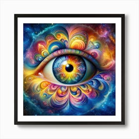 Psychedelic Eye Art Print