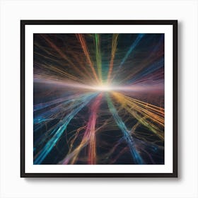 Abstract Rays Of Light 16 Art Print