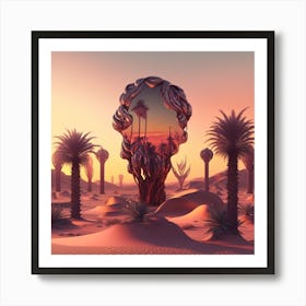 Desert Landscape Art Print