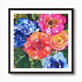 Watercolor Roses Art Print