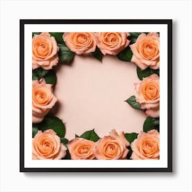 Frame Of Roses 3 Art Print