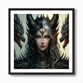 Elven Woman Art Print