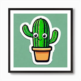 Cactus Sticker 6 Art Print