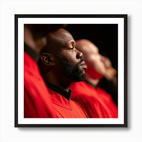 Group Of Men In Red Robes 1 Art Print