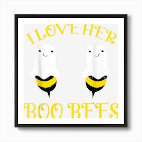 I Love Her Boo Bees Couples Halloween Adult Costume His Men Art Print