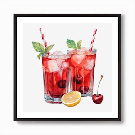 Cherry Lemonade 11 Art Print