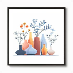 Vases With Flowers 5 Art Print