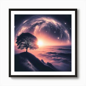 Tree In The Sky 30 Art Print