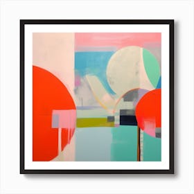 Geometrical Forms Abstract Colorblock Sescape 10 Art Print