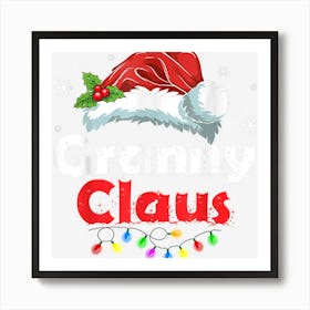 Granny Santa Claus Funny Family Christmas Pj For Grandma Poster