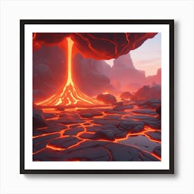 Lava texture 30 Art Print