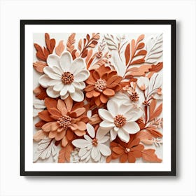 Abstract Flower Wall Art Art Print