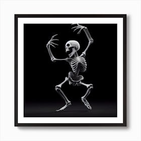 Skeleton Dance Art Print