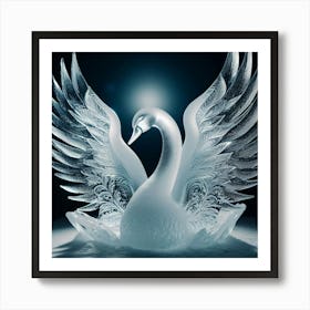 Pretty Swan Art Print