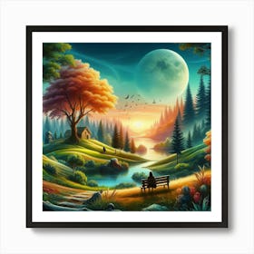 Bring Nature’S Beauty With Landscape Art (2) Art Print