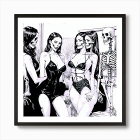 Skeletons 1 Art Print