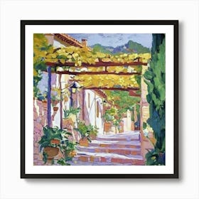 Mediterranean Patio Art Print