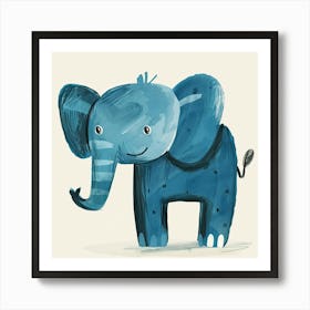 Charming Illustration Elephant 1 Art Print