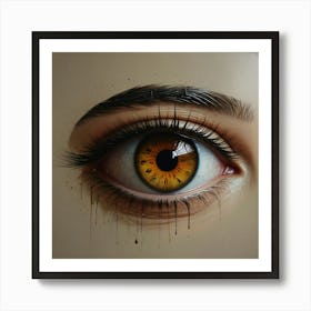 Eye Painting Art Print