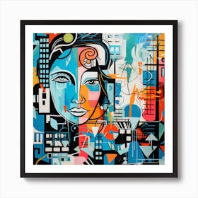 Abstract Cityscape 2 Art Print