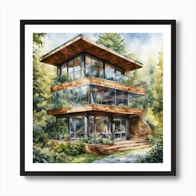 House In The Woods 1 Art Print