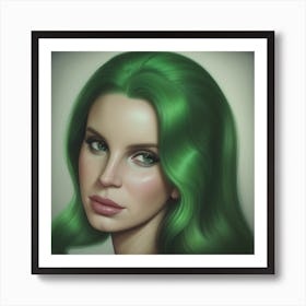 Lana Del Rey Enigmatic Emerald Art Print