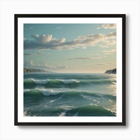 Sunset Over The Sea 1 Art Print