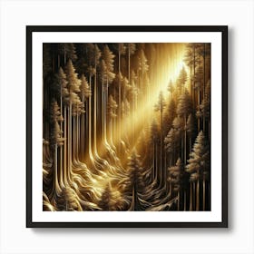 Forest Of Light 1 Art Print