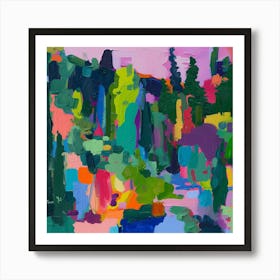 Colourful Gardens Butchart Gardens Canada 3 Art Print