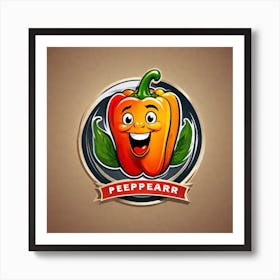 Pepper Logo Vector Illustration Art Print