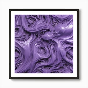 Lavender Fluid Underwater Fractal Pattern By Jacob Lawrence And Francis Picabia Perfect Composit 903494919 (3) Art Print