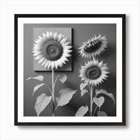 Black and White Abstract Art 328 Art Print