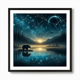 Constellations In The Sky Art Print