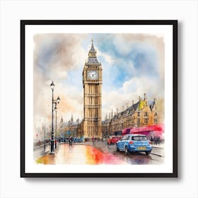 Big Ben Clock Art Print